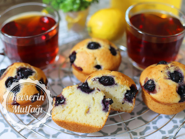 Limonlu Yaban Mersinli Muffin Tarifi
