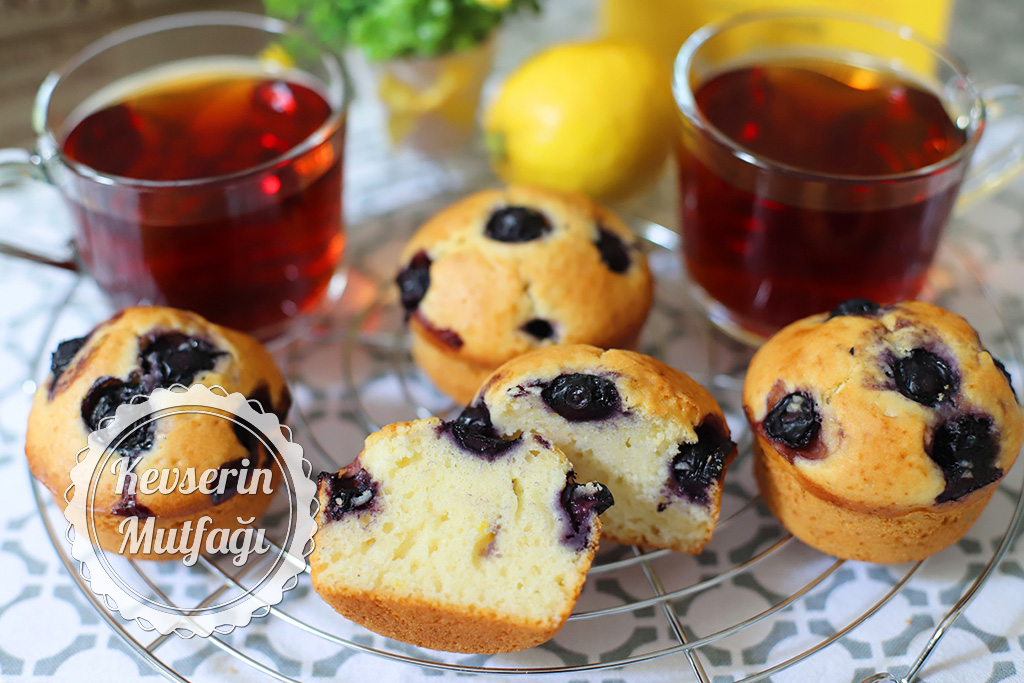 Limonlu Yaban Mersinli Muffin Tarifi
